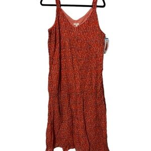 Joie Red Maxi Summer Dress Size Large